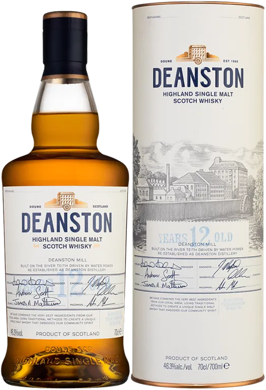 Динстон Хайлэнд Сингл Молт 12 Лет солодовый виски в подарочной упаковке 0.7 л