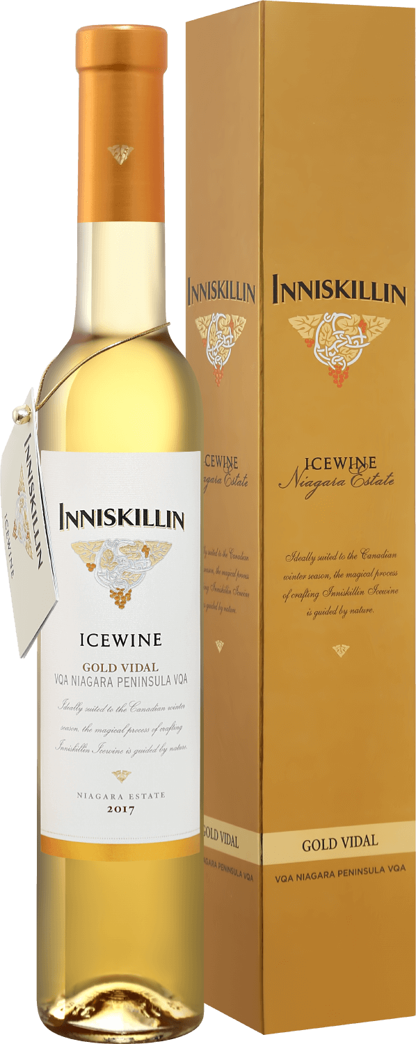 Вино Icewine Gold Vidal Niagara Peninsula VQA Inniskillin (gift box) Айсвайн Голд Видаль Ниагара Пенинсула VQA Иннискиллин в подарочной упаковке 2018 0.375 л