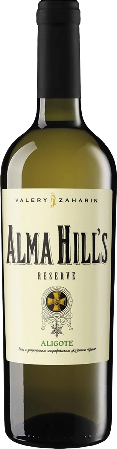 Вино Alma Hill's Reserve Aligote Crimea  Альминские Холмы Резерв Алиготе Крым ЗГУ 2020 1.5 л
