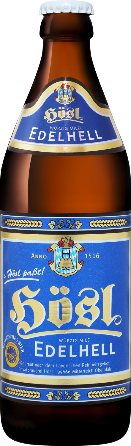 Хëсльc Эдельхелль светлое фильтрованное пастеризованное 0.5 л