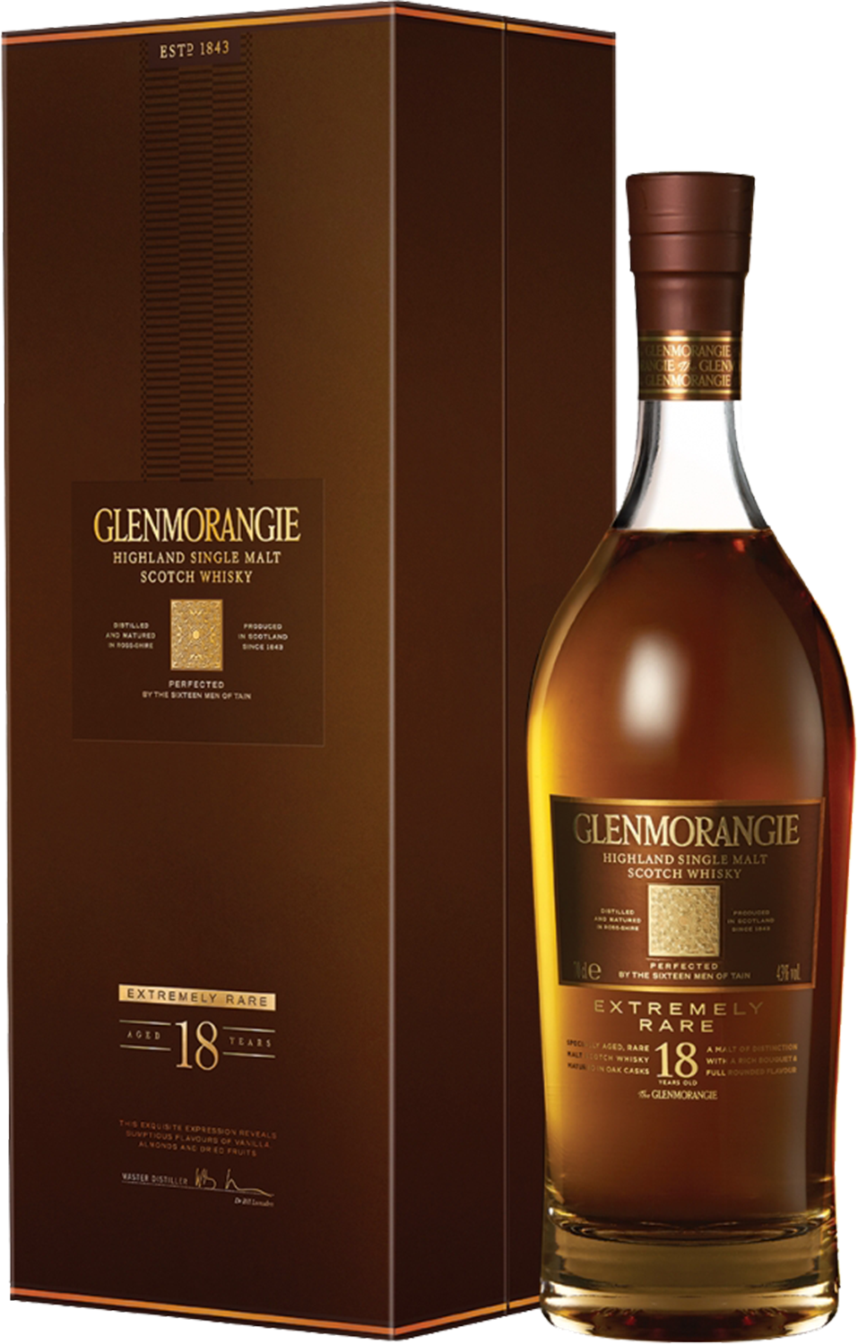 Гленморанджи Экстримели Рэр Хайлэнд Сингл Молт 18 лет солодовый виски в подарочной упаковке 0.7 л