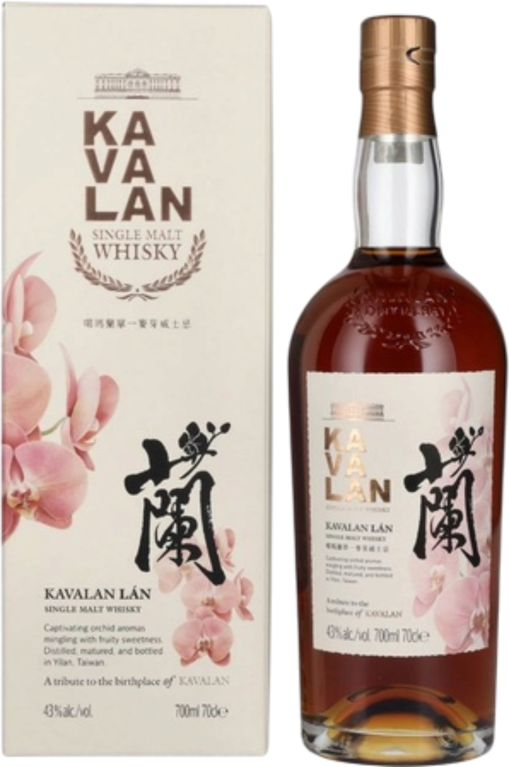 Кавалан Лан солодовый виски в подарочной упаковке 0.7 л