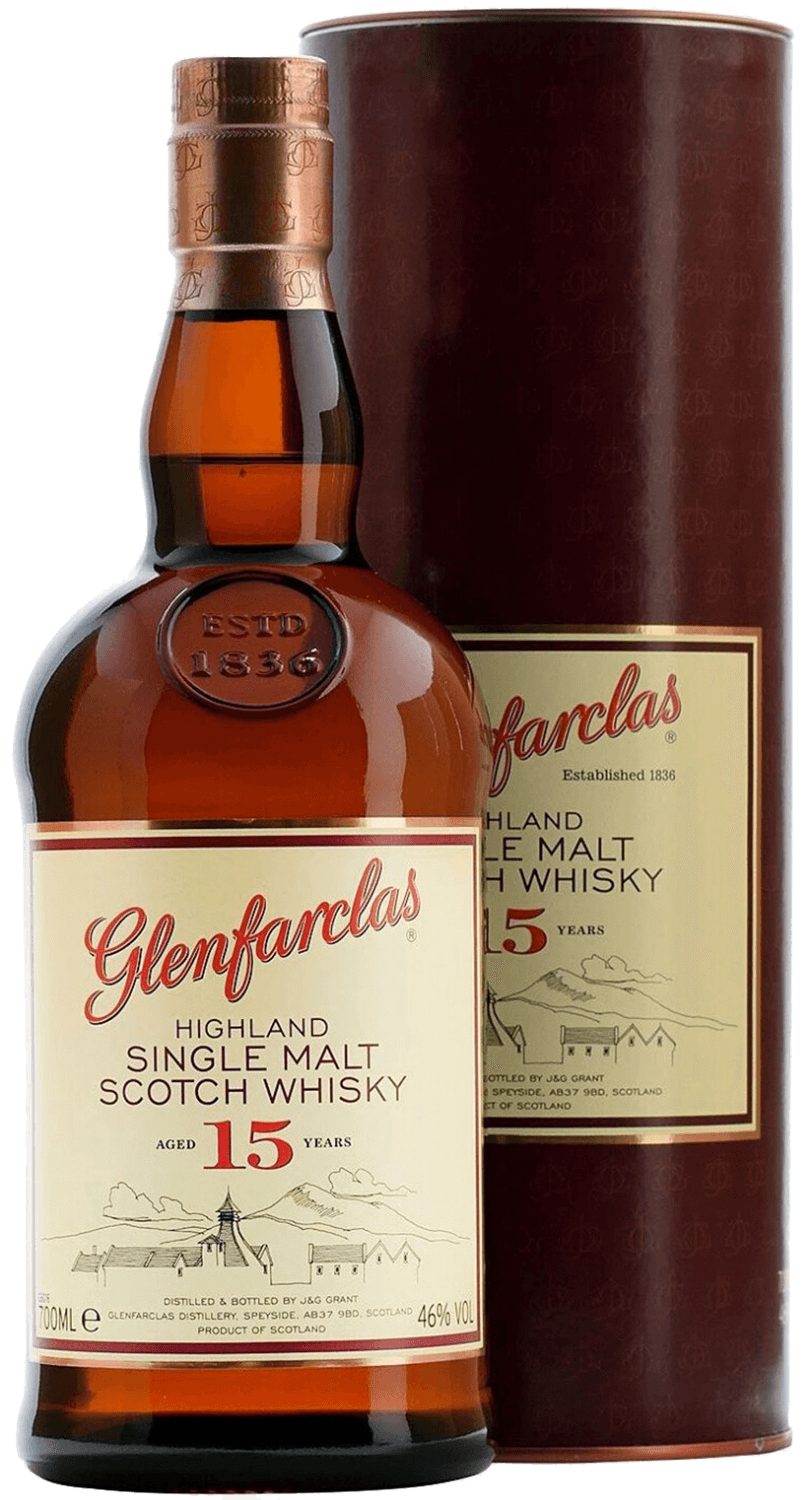 Гленфарклас 15 лет Солодовый Виски в подарочной упаковке 0.7 л