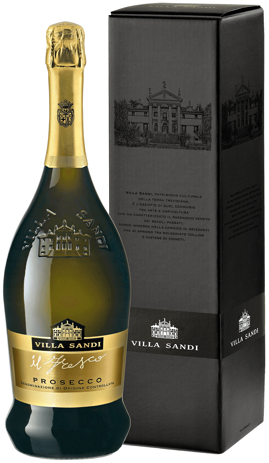 Вилла Санди Иль Фреско Просекко DOC в подарочной упаковке 2019 1.5 л