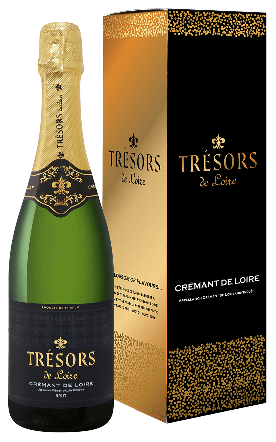 Игристое вино и шампанское Tresors de Loire Cremant de Loire AOC Brut Joseph Verdier (gift box) Tresors de Loire Cremant de Loire AOC Brut Joseph Verdier (gift box)