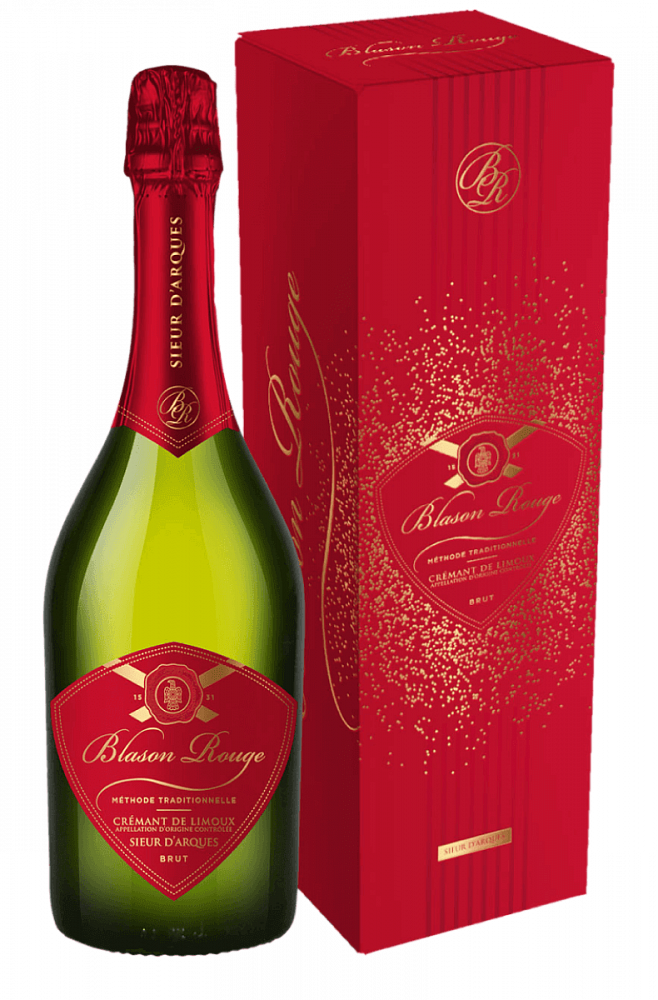 Бласон Руж Брют Креман Лиму АОС Сьёр д’Арк в подарочной упаковке 0.75 л