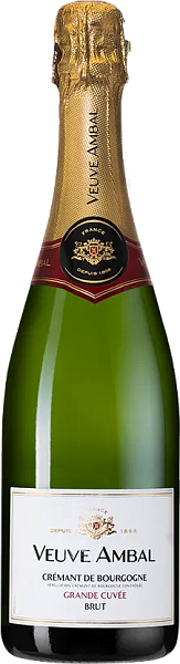 Grande Cuvee Blanc Cremant de Bourgogne AOC Brut Veuve Ambal, 0.75 л в Челябинске
