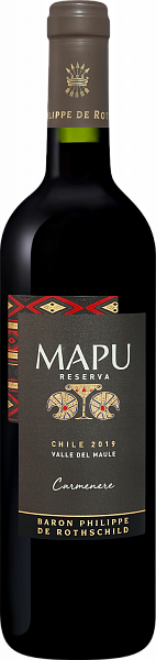 Вино Mapu Carmenere Reserva Maule Valley DO Baron Philippe de Rothschild, 0.75 л