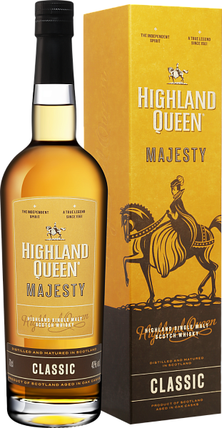 Highland Queen Majesty Classic Single Malt Scotch Whisky (gift box), 0.7 л в Челябинске