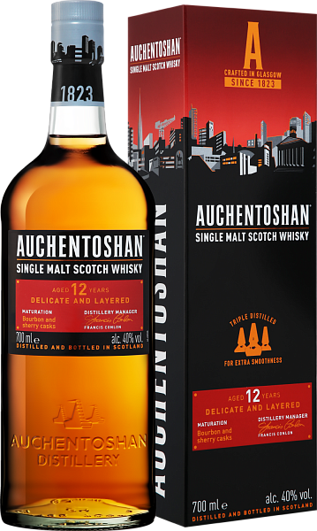 Auchentoshan Single Malt Scotch Whisky 12 y.o. (gift box), 0.7 л в Челябинске