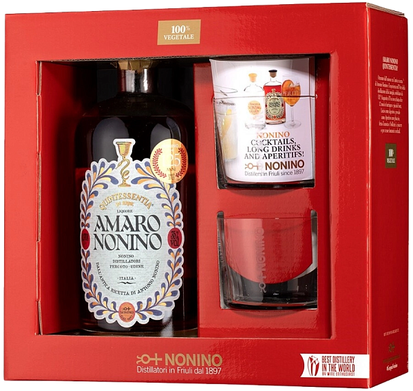 Quintessentia Amaro Nonino (gift box with 2 glasses), 0.7 л в Челябинске