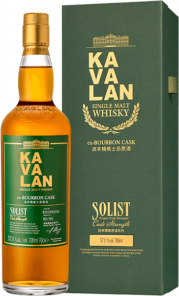 Kavalan Solist ex-Bourbon Single Cask Strength Single Malt Whisky (gift box), 0.7л