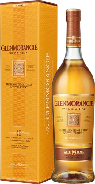 Glenmorangie Original Highland Single Malt Scotch Whisky 10 y.o. (gift box), 1 л в Челябинске