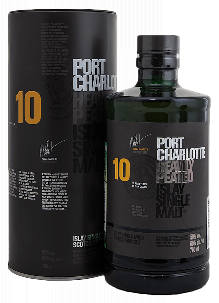 Bruichladdich Port Charlotte 10 years single malt scotch whisky (gift box), 0.7 л в Челябинске