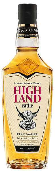 Highland Cattle Peat Smoke Blended Scotch Whisky, 0.5 л в Челябинске