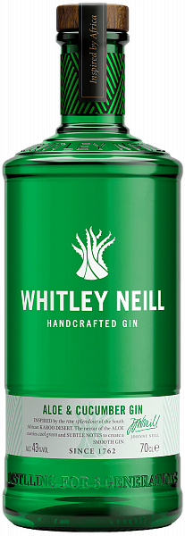 Whitley Neill Aloe & Cucumber Handcrafted Dry Gin , 0.7л