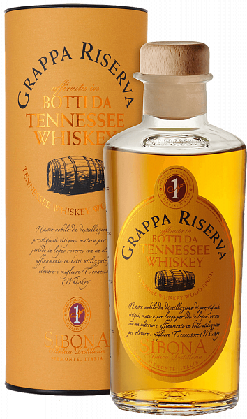 Sibona Grappa Riserva in botti da Tennessee Whiskey (gift box), 0.5л