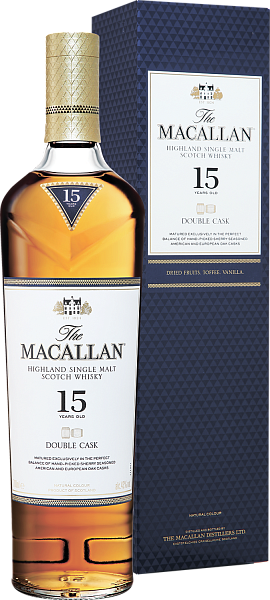 Macallan Double Cask Highland Single Malt Scotch Whisky 15 y.o. (gift box), 0.7 л в Челябинске