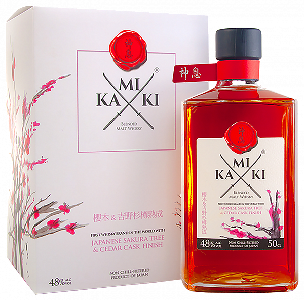 Kamiki Sakura Wood Blended Malt Whisky (gift box), 0.5л