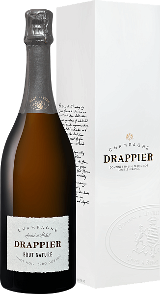 Drappier Brut Nature Zero Dosage Champagne AOP in gift box, 0.75 л