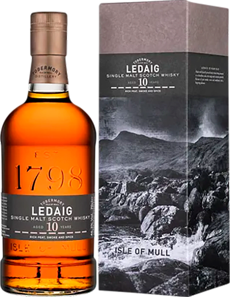 Ledaig Aged 10 Years Single Malt Scotch Whisky (gift box), 0.7 л в Челябинске