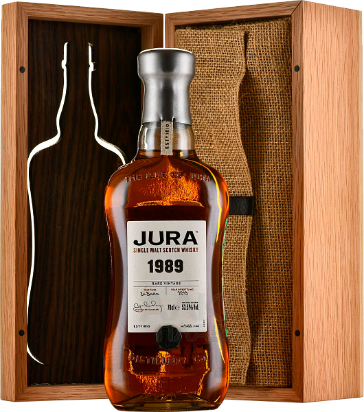 Jura Rare Vintage 1989 Single Malt Scotch Whisky (wooden box), 0.7 л в Челябинске