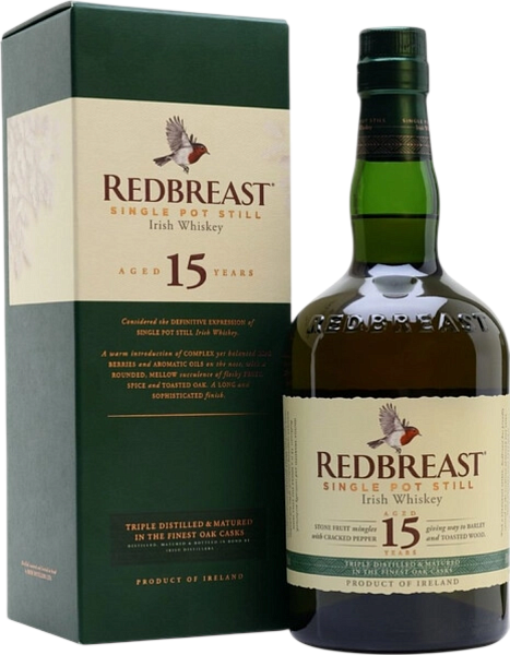 Redbreast Blended Irish Whiskey 15 y.o. (Подарочная упаковка), 0.7 л в Челябинске