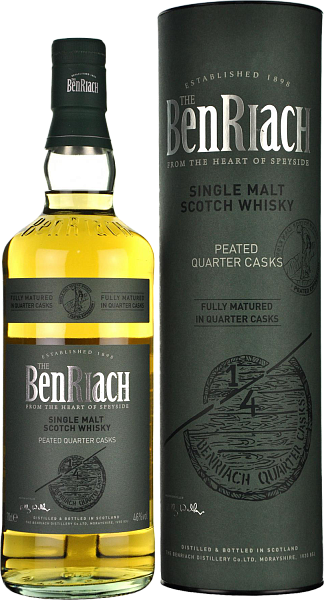 Benriach Peated Quarter Casks Single Malt Scotch Whisky (gift box), 0.7 л в Челябинске