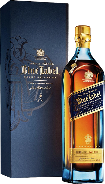 Johnnie Walker Blue Label Blended Scotch Whisky (gift box), 0.7 л в Челябинске