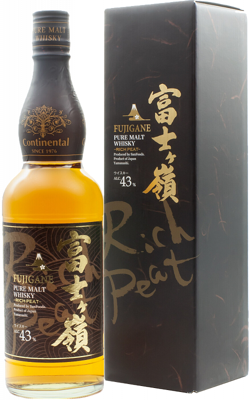 Фудзигане Пью Молт Рич Пит Солодовый Японский Виски в подарочной упаковке 0.7 л