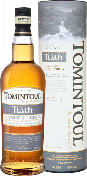 Виски Tomintoul Tlath Speyside Glenlivet Single Malt Scotch Whisky (gift box), 0.7 л