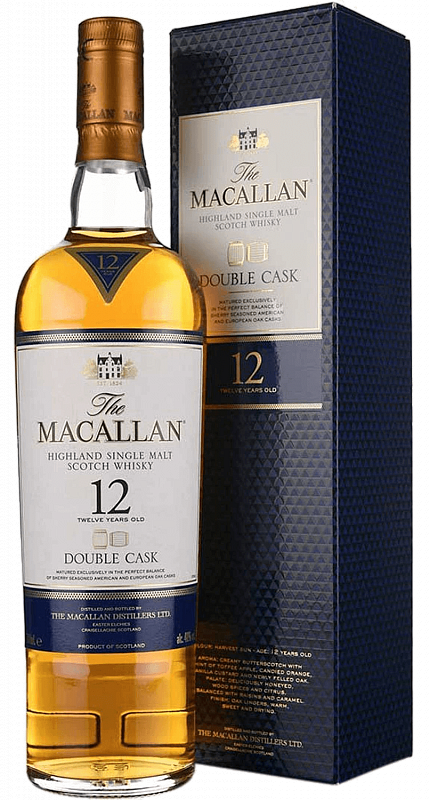 Макаллан Дабл Каск 12 лет Хайлэнд односолодовый шотландский виски в подарочной упаковке 0.7 л