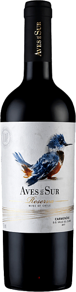 Aves del Sur Carmenere Reserva Maule Valley DO Viña del Pedregal, 0.75 л в Челябинске
